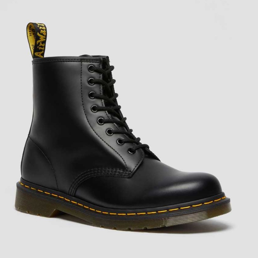 Dr. Martens 1460 Smooth Leather Lace-Up Boot in Black